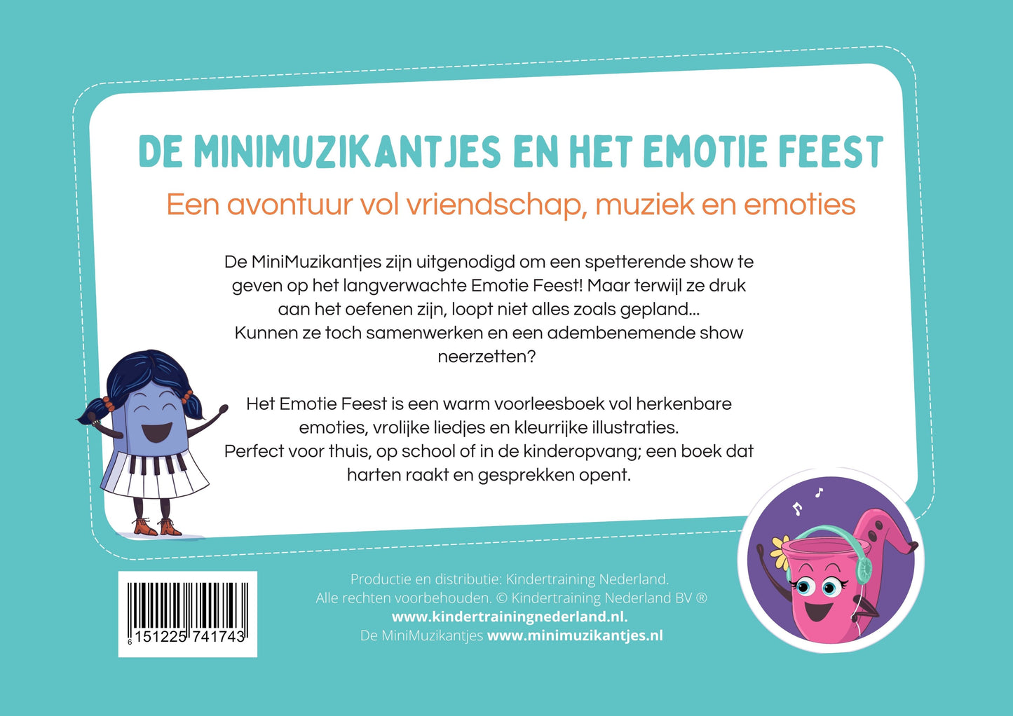 De MiniMuzikantjes en het Emotie Feest SOFTCOVER editie