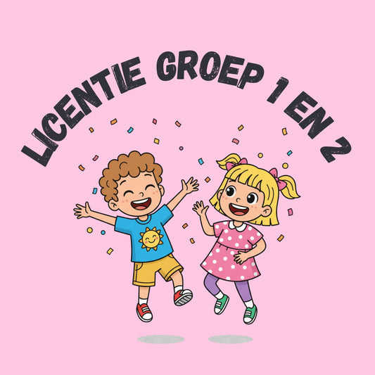 Licentie MiniMuzikantjes Groep 1 & 2 - voor een 20 weekse training